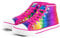 Party Factory Pailletten Schuhe, Regenbogen Glitzer, Größe 38, für Damen und Herren, Designer Turnschuhe, Sneaker für Karneval