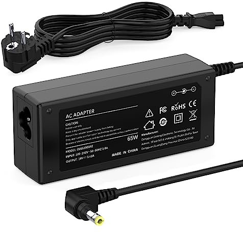 65W Laptop Ladekabel für Medion Akoya, Asus, Toshiba Satellite Ladegerät für Asus R556 R510L X555L X751L Medion akoya E14301 E15301 S4401 S4404 Toshiba Satellite C50 C660 C850 5,5 x 2,5mm