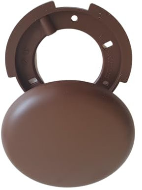3 Stück Deckendose Kunststoff Abzweig Baldachin braun Deckenverteilerdose Abdeckdose Verteilerbaldachin Aufputzdose Anschlussdose superflach, Ø 100mm x 1,5 cm (3x 100mm braun)
