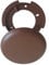 3 Stück Deckendose Kunststoff Abzweig Baldachin braun Deckenverteilerdose Abdeckdose Verteilerbaldachin Aufputzdose Anschlussdose superflach, Ø 100mm x 1,5 cm (3x 100mm braun)