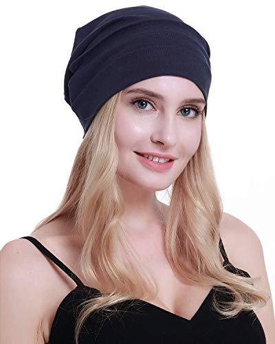 osvyo Baumwolle Chemo Hüte Soft Caps Krebs Kopfbedeckungen für Frauen Haarausfall versiegelt Verpackung KÖNIGLICH BLAU