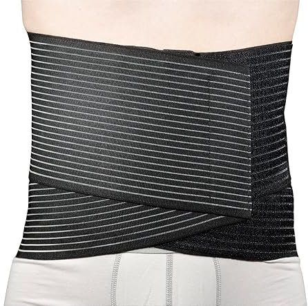 MANIFATTURA BERNINA Sana 5178 - Fascia Elastica Schiena Taglia Unica Corsetto Lombare Ortopedico Regolabile steccato millerighe
