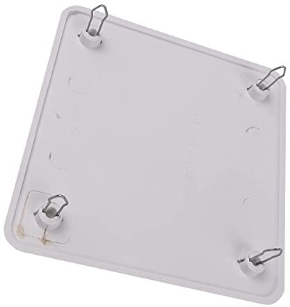 Couvercle boîte d'enregistrement électrique 【 100x100 】 - Blanc - Pour boîtes carrées 【 100x100 mm 】 - 10x10 cm - Attelage agrafes