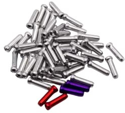 Generisch 50 + 4 Quetschhülsen Endhülse Endkappe f. Schaltzug Bremszug am Fahrrad bis 2 mm MTB