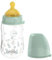 nip – Weithalsflasche | Babyflasche mit Ventil für optimalen Lufteinstrom und zwei Naturkautschuk-Trinksauger. Stillfreundliche Babyflasche aus robustem Material | Gr. S & M, 260ml, Türkis