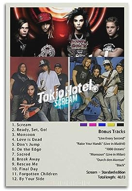 Tokio Band Hotel Art (1) Poster, dekoratives Gemälde, Leinwand, Wandposter und Kunstdruck, modernes Familienschlafzimmer-Dekor-Poster, 20 x 30 cm