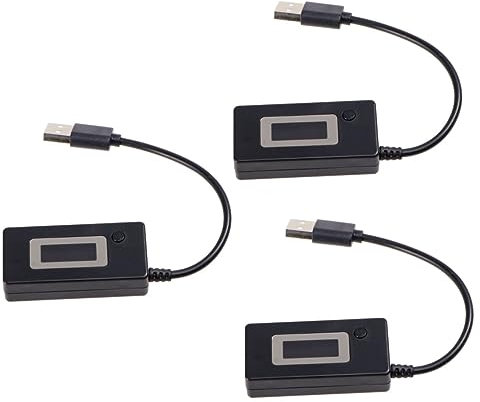 Mobestech Lot De 3 Testeurs De Batterie Externe Pour Smartphone Chargeur De Batterie Testeur De Tension Écran Portable