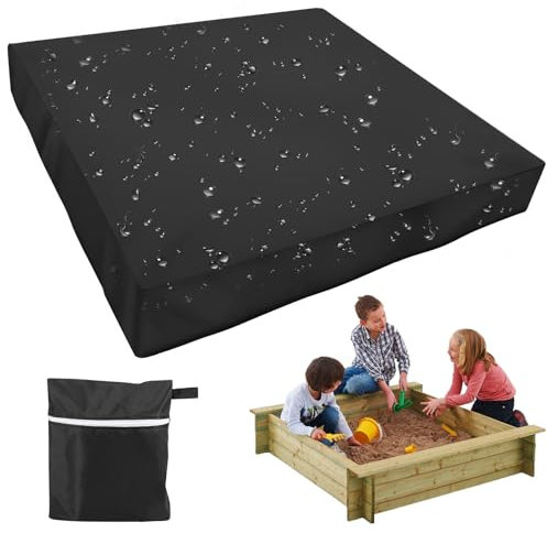 Bâche bac à Sable, Housse de bac à Sable, Couverture de Bac à Sable, Housse Bac à Sable, Tissu Oxford Bâche de Protection étanche pour Bac à Sable, Housse de Protection pour bac à Sable (150x150x20cm)