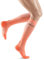 CEP - ULTRALIGHT Kompressionsstrümpfe Damen korall/cream, Gr. S, Lange Laufsocken mit leichter Kompression, Stabilisierende anti Blasen Kniestrümpfe, Atmungsaktive Sportsocken