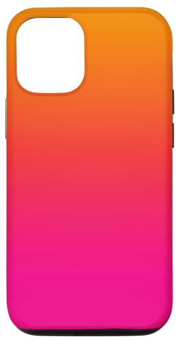 Pink Orange Gelb Farbverlauf Hülle für iPhone 12/12 Pro