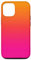 Pink Orange Gelb Farbverlauf Hülle für iPhone 12/12 Pro