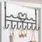 WBDXWB Over The Door Hook, Over Door Hanger for Coat, Towel, Bag, Robe (1 Pack, Black)