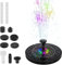 Solar Springbrunnen für Außen, Solar Teichpumpe mit 8 LEDs, Schwimmender Solar Springbrunnen mit 8 Fontänenstile, Garten Wasserpumpe Solar Panel für Garten Vogel-Bad Teich Fisch-Behälter (2.5W)