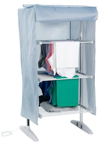 Easylife 4-Tier Electric Clothes Dryer with Cover, Heated Indoor Airer, Strong & Sturdy Clothes Drying Rack with Heated Rails, Eco-Friendly Laundry Dryer for Fast Drying