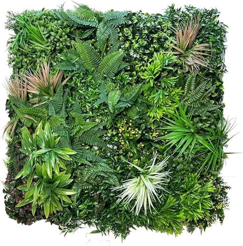 Arelux Jardín Vertical Selva prémium Mowgli de Junglee® 100cm x 100cm | Planta Artificial para decoración de Pared en Interior y terrazas