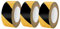 OQingluan Ruban de Marquage au Sol, Bandes de Sécurité Adhésive, Ruban de Signalisation Jaune et Noir, 48mm*50m/3 Rouleaux, pour Utiliser Lieu de Travail et Zone Dangereuse