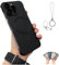 Cemssitu Flowarmth Frameless Matte Ultra Thin Magnetic for IPhone Case, Zentric Phone Case for IPhone 16/15/14/13/12 Pro Max, with Lens Protector (for 16Pro,Black)