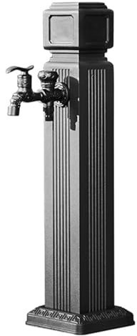 Fontaine Exterieure de Jardin, Colonne d'eau de Jardin Antigel, Autoportante, Fontaines Extérieures, Résistant Aux Intempéries, Robinet Exterieur Jardin(110cm/43in)