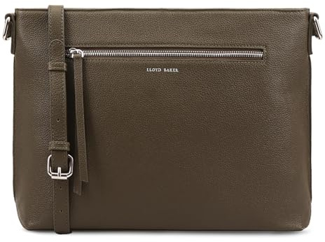 Lloyd Baker London – LAYSA Messenger Bag: Women's Modern Design in 100% Genuine Full Grain Leather