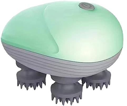 Malloy Elektrisches Haustier-Katzen-MassagegeräT für HundeköRper, Kopfhaut, Kopf, Entspannende Schulter-Nacken-Gesundheitspflege-Massage-GrüN