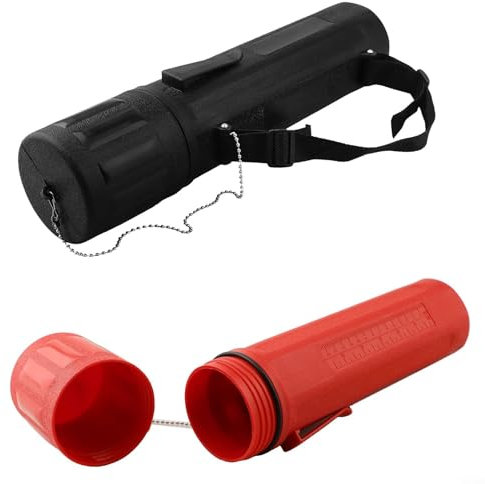 BlissfulAbode Schweißstab-Aufbewahrungsröhre 2 Stück MMA-Elektrodenhalter 4,5 Kg Kapazität Feuchtigkeitsschutz Robust Tragbar Messanzeige 360 Mm X 78 Mm Für 350 Mm Länge