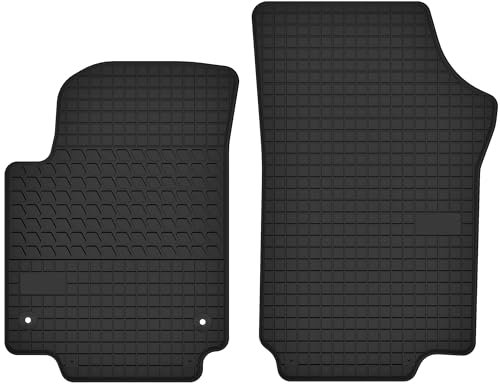 Gummimatten Vorne Gummi Fußmatten passend für Skoda Citigo (ab 2011) - Passgenau Schwarz
