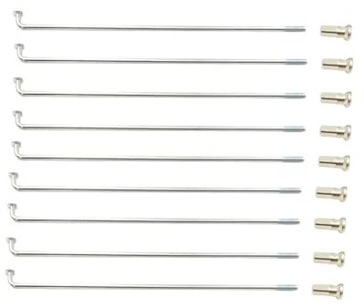 TANGSIYANG Fahrradspeichen 37 Stück Elektrofahrradspeichen 12G Galvanisierung Oberfläche Splitterfarbe E-Bike Speichen Durchmesser 2,6 mm J-Bend(220mm)