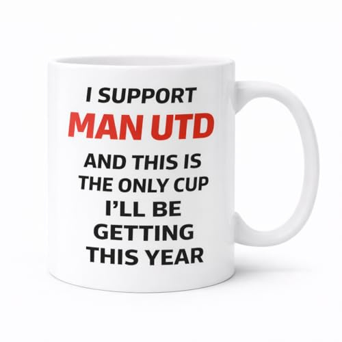 Vacso Trading Man Utd Supporter Mug | Funny Manchester United Mug | Football Fan Gift | Man Utd Cup | Gift for United Supporters