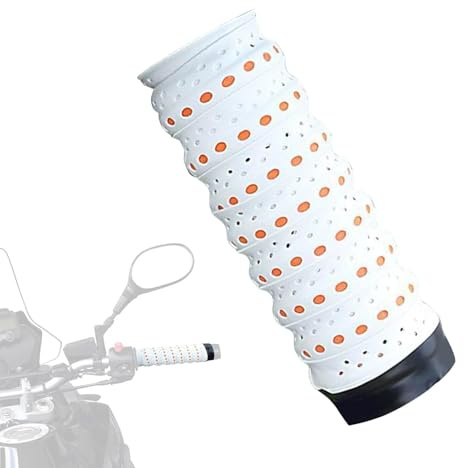 NFAHBAQA 2 Pièces Générique Ruban Guidon Moto pour Yamaha XMAX300 XMAX250 Xmax 250 300 X-Max 2017-2022, Manchon en Silicone Guidon, Poignée Anti Dérapant, Ruban Polyvalent Imperméable,White