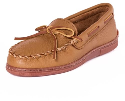 Minnetonka Men's Moosehide Classic Moccasin,Natural Moose,10.5 M US