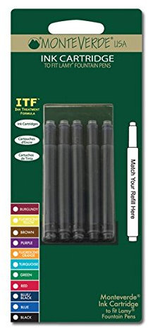 Monteverde L302GN Patronen, säurefrei Lamy Geeignet für Rechts-/Linkshänder grün