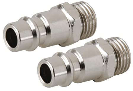Silverline - Raccordo con fillettatura maschile ¼” BSP con attacco rapido Euro 2 p.zi (237618)
