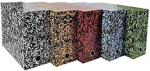 Exacompta - Réf. 89820E - 1 Boite transfert Annonay en papier imprimé verni - Dos 120 mm - Oeillet en métal - Pour format A4 - Dimensions 25,5x34 x12 cm - Couleurs aléatoires - Livrées montées