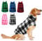 ASENKU Hundemantel für Kleine Hunde S,Warme Hundemantel Winter, Fleece Hundejacke Reversible wasserdichte Winddichte Kalte Wetter Winterjacken & Wintermäntel mit Geschirr Loch