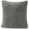 CelinaTex Xanio Dekokissen mit Innenkissen 45 x 45 cm grau Coral-Fleece Sofakissen Mikrofaser Kuschelkissen