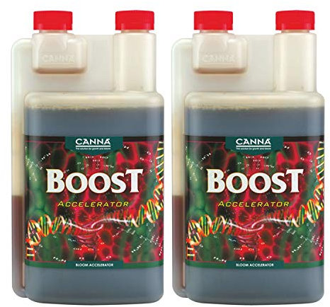 CANNA Boost Accélérateur de saveur et de floraison CannaBoost Stimulateur de floraison, additif hydroponique (1 L Lot de 2)