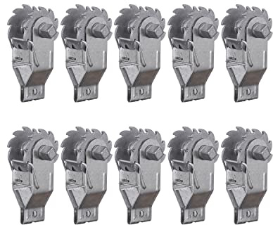 Fence Shock Electric Fence Wire Strainer, 10PCS Heavy Duty Inline Wire Tensioner, Wire Ratchet Tensioner for Electric Fence, Farm Fence
