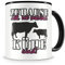 Samunshi® Kühe Tasse Mit Spruch Zuhause Ist - Geschenk für Fans, Lustige Kaffeetasse Groß Zum Geburtstag, Schwarz 300ml