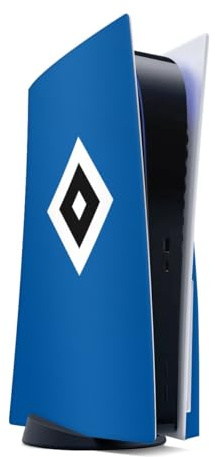 DeinDesign Skin kompatibel mit Sony PlayStation 5 Disc Edition Folie Sticker HSV Logo Hamburger SV