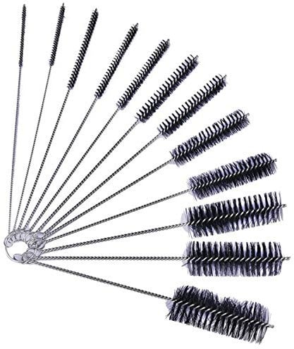 Harlington Group Bottle Cleaning Brush Set - 12 PCS Nylon Tube Pipe Cleaner Brushes For Nozzles, Straws, Glasses, Teapots, Baby Bottles