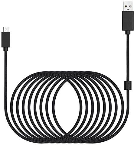 G633 Kabel USB auf Micro Aux Kabel für Logitech G933 G633 Gaming Headset auf Computer PC, 2 m lang, geflochten