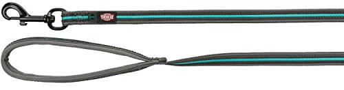 TRIXIE Fusion Fusion Tracking-Gurt, gummiert, M-XL, 3 m/17 mm, Graphit/Ozeanblau