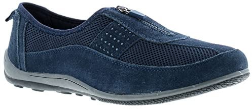 Strollers Zippy Womens Flat Shoes Navy 6 UK