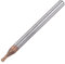 sourcing map Ball Nose End Mill 1mm Tip Radius Solid Carbide AlTiSin Coated CNC Router Bits 2 Flute Spiral Milling Cutter HRC55 with 4mm Shank 50mm (2-inch) Length