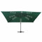 Gecheer Ombrellone a Sbalzo con Luce LED e Palo in Acciaio 400x300 cm,Ombrellone Decentrato,Ombrellone da Sole con LED 4x3 m,Ombrellone da Giardino,Patio,Piscina,Spiaggia,Mare,Terrazzo