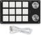One Handed Programmable Mechanical Keyboard, 12 Keys RGB Multifunctional Mechanical Gaming Keypad Programmable Macro Keyboard with Knob Plug and Play One Handed Keyboard for Windows(Black White)