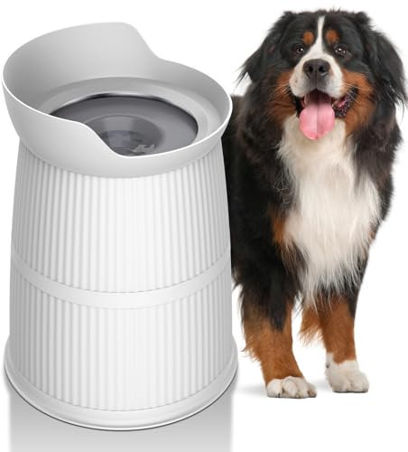 LIDLOK 4.4L No-Spill Stainless Steel Dog Water Bowl - 1.1 Gallon Slow Feeder and Dispenser for Large Dogs, Vehicle-Carried Travel Bowl