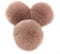 10 STK 6cm Pompons Kunstfell Kaninchenfell Fellbommel,Kunstpelz Pom Pom Ball Plüschbälle Bommeln für DIY Handwerk Mützen Anhänger Dekoration Damen Mädchen Taschenanhänger Schlüsselanhänger,Kaffee