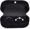 Samt Schmuck Ringbox, Schmuckkästchen Damen, Ring Schmuckschatullen, Grau Velvet Geschenkbox Ehering Box, Schmuckschachtel Mädchen, Schmuck Präsentationsbox für Heiratsantrag, Verlobung (Schwarz)