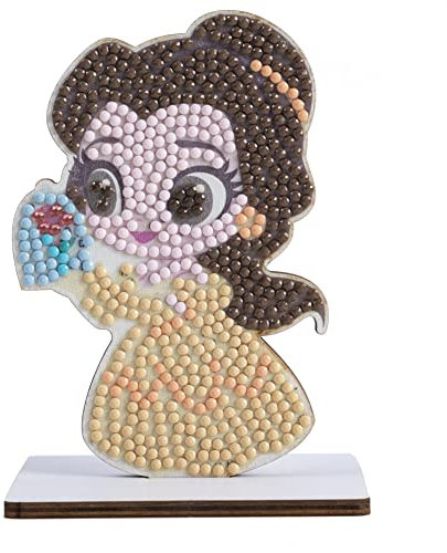 CRYSTAL ART - Kit Figurine à Diamanter - Activité Manuelle de Création et Ludique - Adulte et Enfant - Décoration Scintillante aux Couleurs Assorties - Disney - Belle